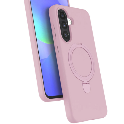 Samsung Galaxy A26 Regal Magsafe Standlı Kapak Kılıf - Açık Pembe