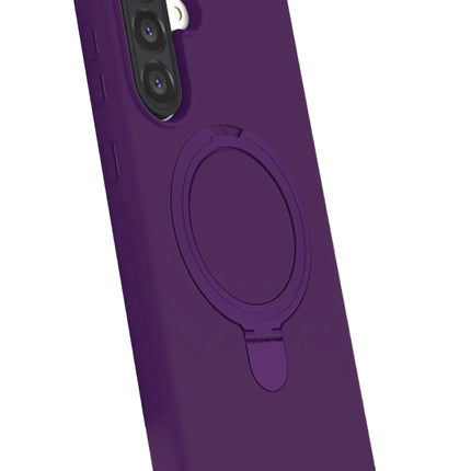 Samsung Galaxy A26 Regal Magsafe Standlı Kapak Kılıf - Derin Mor 3