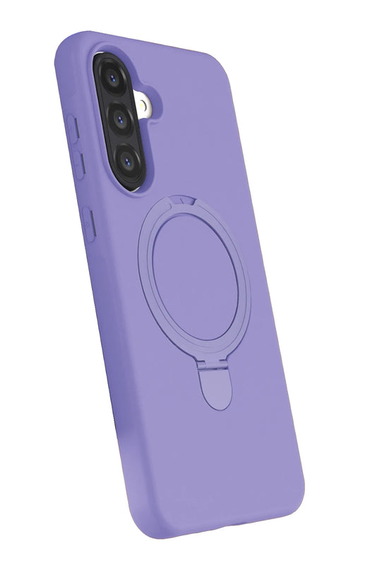 Samsung Galaxy A26 Regal Magsafe Standlı Kapak Kılıf - Lila 3