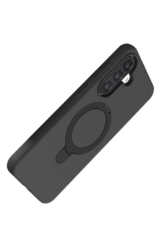 Samsung Galaxy A26 Regal Magsafe Standlı Kapak Kılıf - Siyah 4