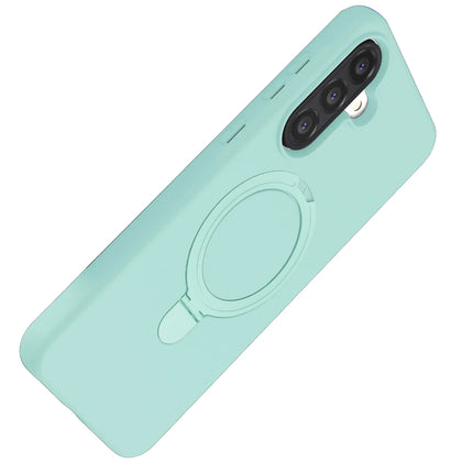 Samsung Galaxy A26 Regal Magsafe Standlı Kapak Kılıf - Su Yeşili 4