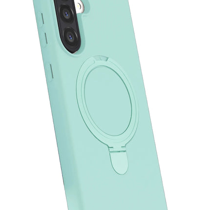 Samsung Galaxy A26 Regal Magsafe Standlı Kapak Kılıf - Su Yeşili 3