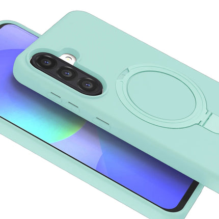 Samsung Galaxy A26 Regal Magsafe Standlı Kapak Kılıf - Su Yeşili 2