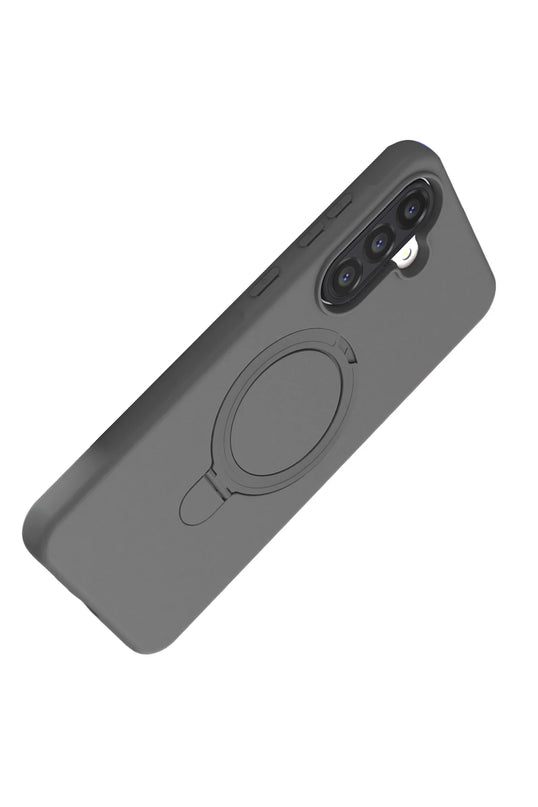Samsung Galaxy A26 Regal Magsafe Standlı Kapak Kılıf - Titan Gri 4