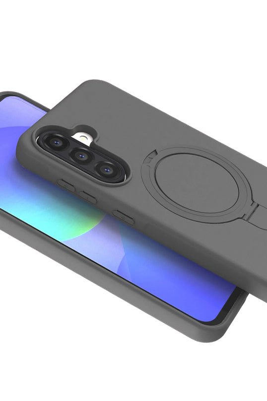 Samsung Galaxy A26 Regal Magsafe Standlı Kapak Kılıf - Titan Gri 2