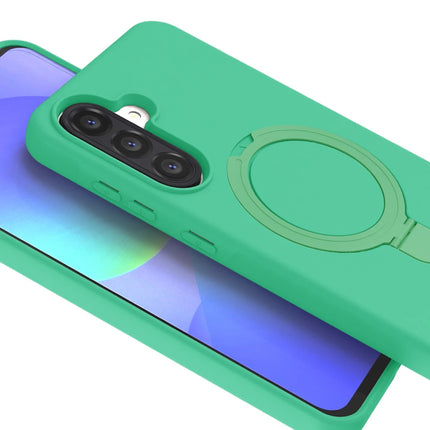 Samsung Galaxy A26 Regal Magsafe Standlı Kapak Kılıf - Yeşil 2