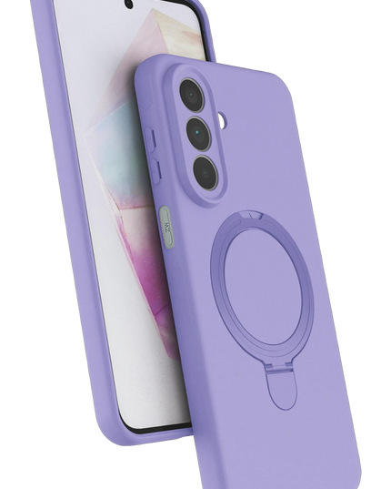 Samsung Galaxy A27 5G Regal Magsafe Standlı Kapak Kılıf - Lila