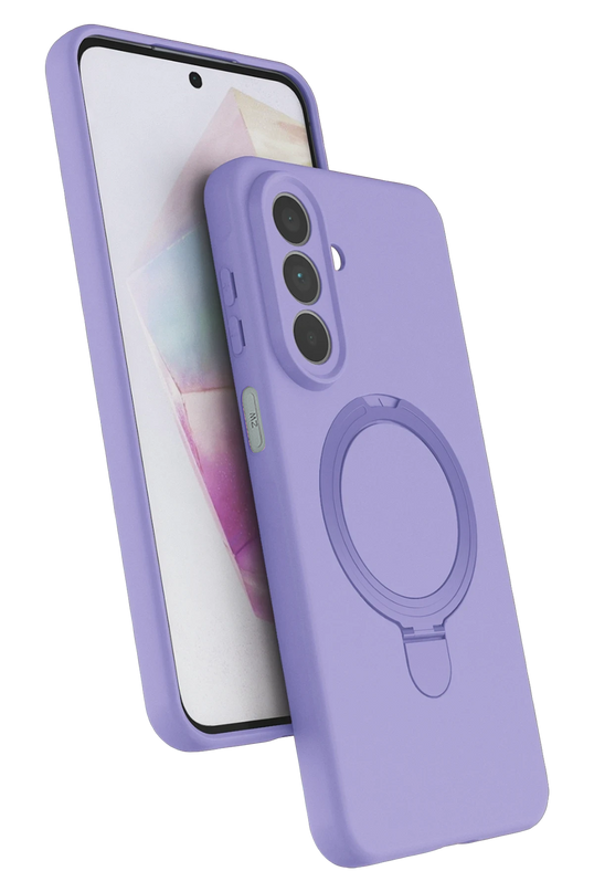 Samsung Galaxy A27 5G Regal Magsafe Standlı Kapak Kılıf - Lila