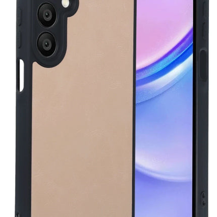 Samsung Galaxy A35 5G Aras Deri Kapak Kılıf - Pudra