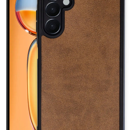 Samsung Galaxy A35 5G Aras Deri Kapak Kılıf - Taba