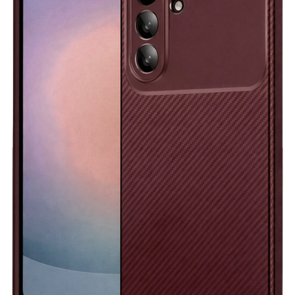 Samsung Galaxy A37 5G Auto Focus Karbon Kapak Kılıf - Bordo