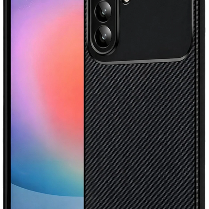 Samsung Galaxy A37 5G Auto Focus Karbon Kapak Kılıf - Siyah