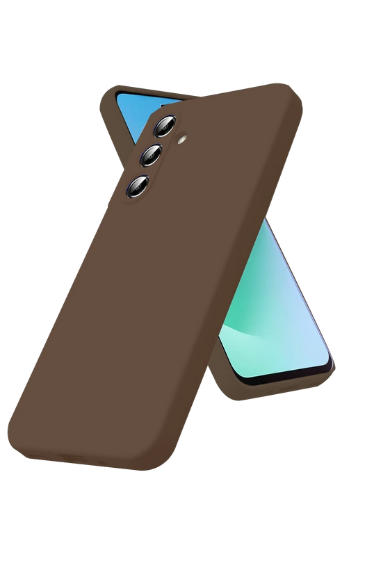 Samsung Galaxy A37 5G First Silikon Kılıf - Kahverengi