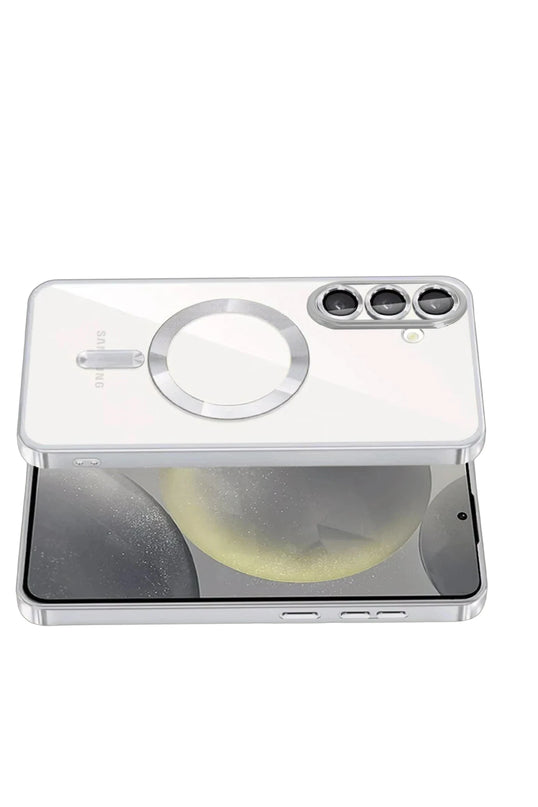Samsung Galaxy A37 5G Kross Magneticsafe Kapak Kılıf - Gümüş 3