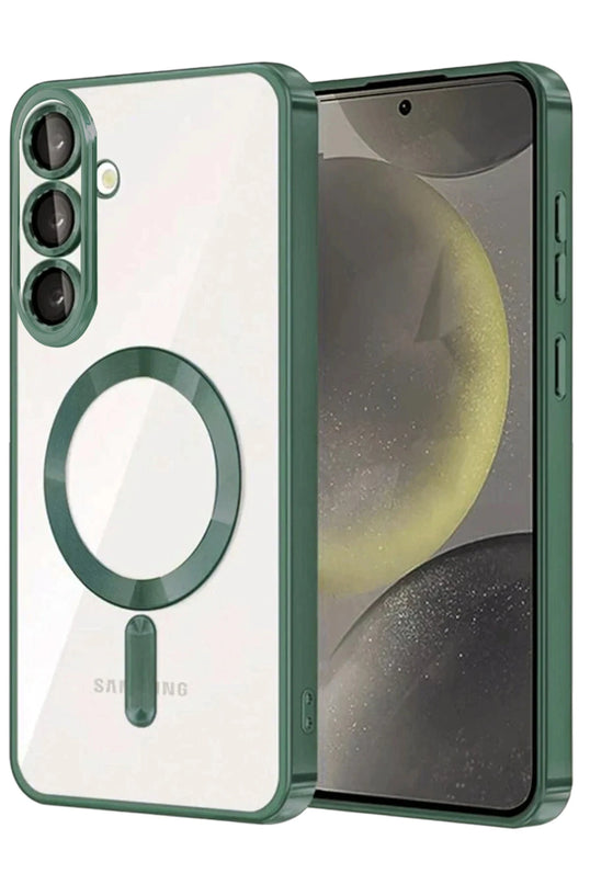 Samsung Galaxy A37 5G Kross Magneticsafe Kapak Kılıf - Koyu Yeşil