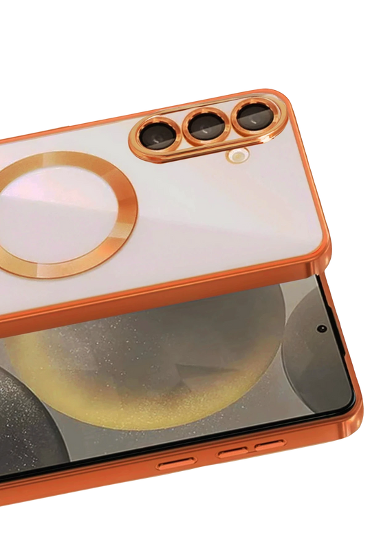 Samsung Galaxy A37 5G Kross Magneticsafe Kapak Kılıf - Turuncu 2