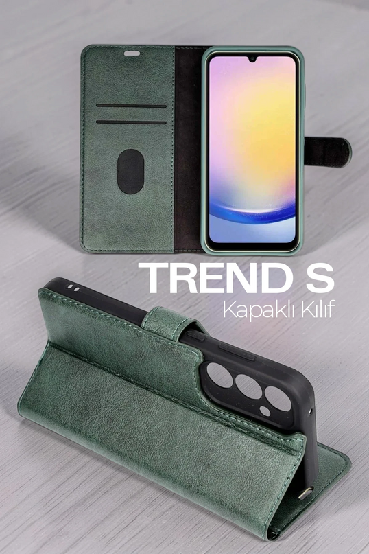 Samsung Galaxy A37 5G Trend S Plus Kapaklı Kılıf - Kırmızı 3