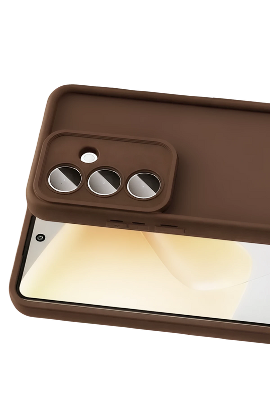 Samsung Galaxy A37 5G Viera Silikon Kılıf - Kahverengi 2