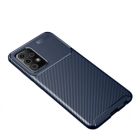 Samsung Galaxy A52 Auto Focus Karbon Kapak Kılıf - Lacivert 2