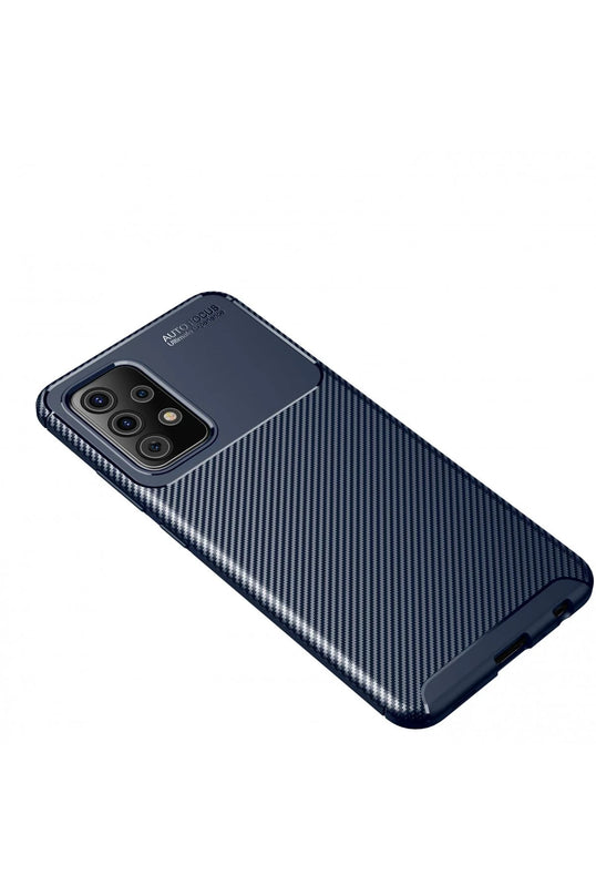 Samsung Galaxy A52 Auto Focus Karbon Kapak Kılıf - Lacivert 2