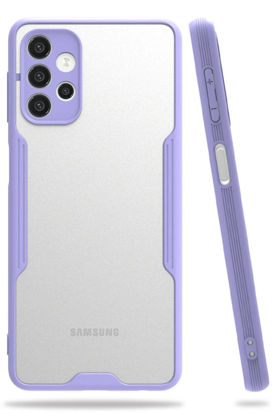 Samsung Galaxy A52 Platin Silikon Kılıf - Lila