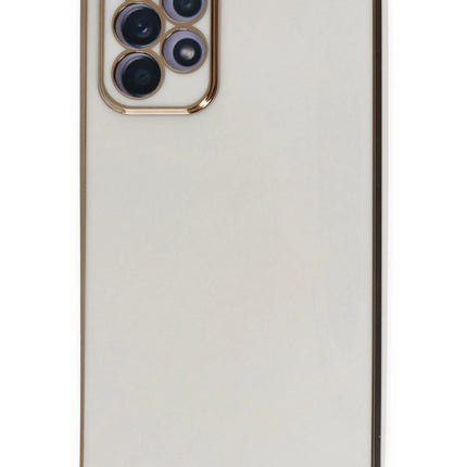 Samsung Galaxy A52 Volet Silikon Kılıf - Beyaz
