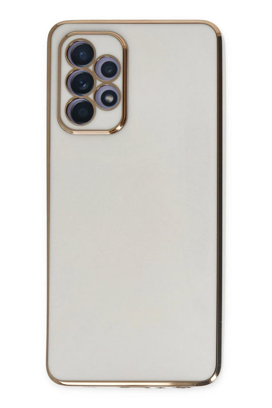 Samsung Galaxy A52 Volet Silikon Kılıf - Beyaz
