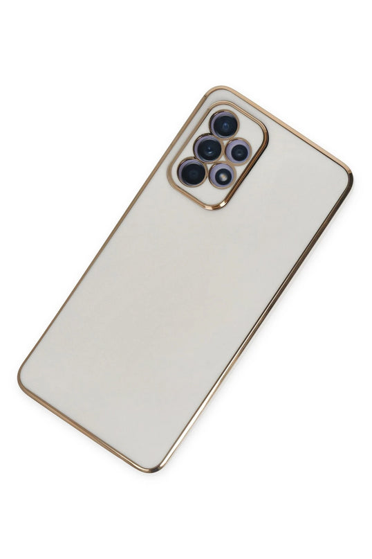 Samsung Galaxy A52 Volet Silikon Kılıf - Beyaz 3