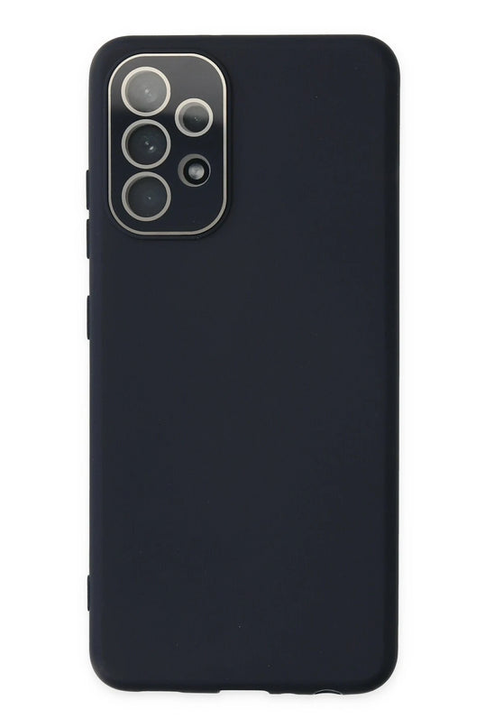 Samsung Galaxy A53 5G Lansman Glass Kapak Kılıf - Lacivert