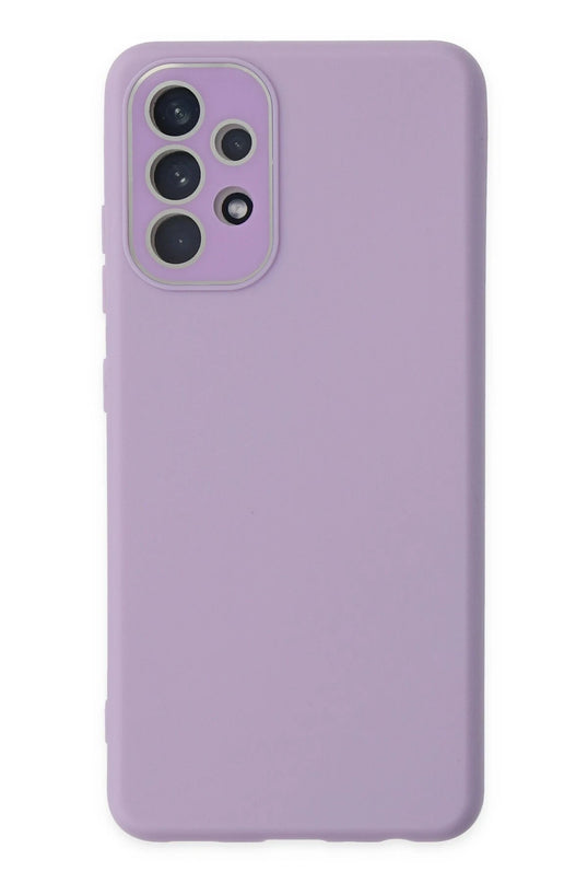 Samsung Galaxy A53 5G Lansman Glass Kapak Kılıf - Lila