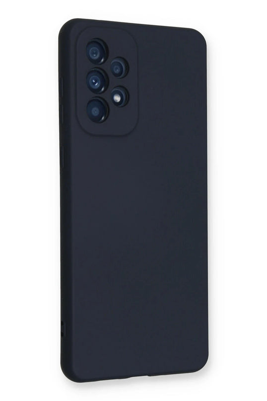 Samsung Galaxy A53 5G Nano içi Kadife Silikon Kılıf - Lacivert 2
