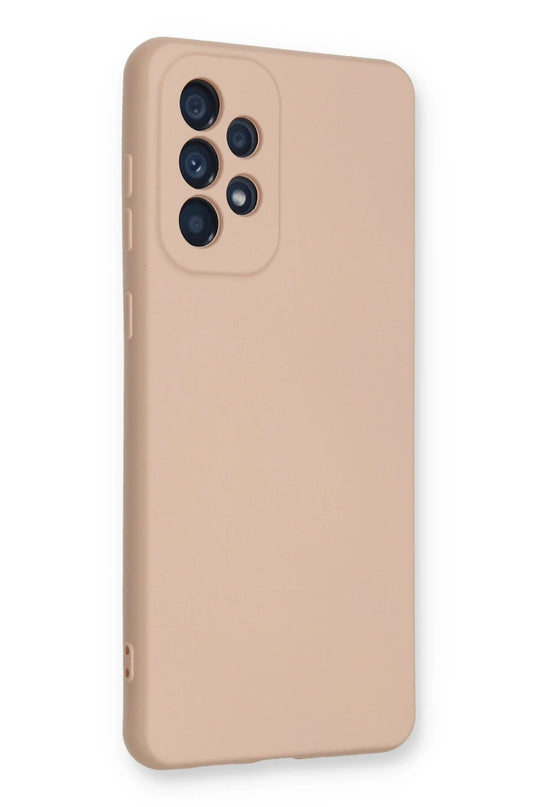 Samsung Galaxy A53 5G Nano içi Kadife Silikon Kılıf - Pudra 2