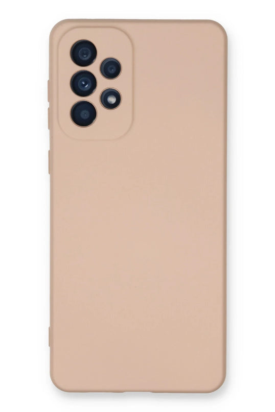Samsung Galaxy A53 5G Nano içi Kadife Silikon Kılıf - Pudra