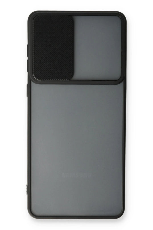 Samsung Galaxy A53 5G Palm Buzlu Kamera Sürgülü Silikon Kılıf - Siyah 2