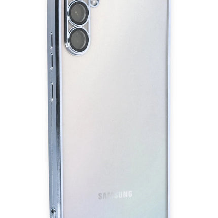Samsung Galaxy A54 5G Razer Lensli Silikon Kılıf - Açık Mavi