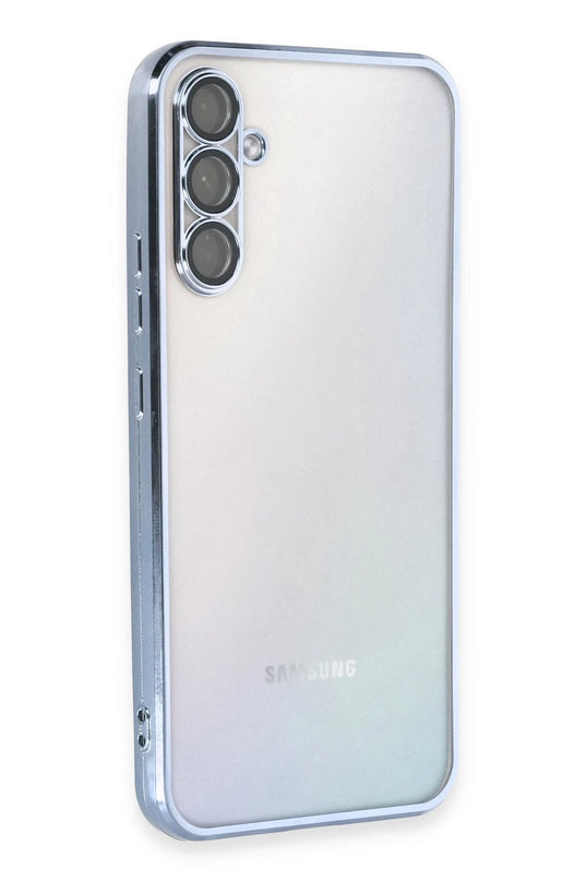 Samsung Galaxy A54 5G Razer Lensli Silikon Kılıf - Açık Mavi