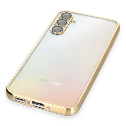 Samsung Galaxy A54 5G Razer Lensli Silikon Kılıf - Gold 4