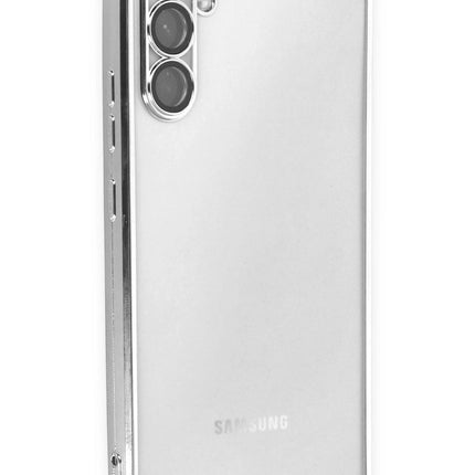 Samsung Galaxy A54 5G Razer Lensli Silikon Kılıf - Gümüş