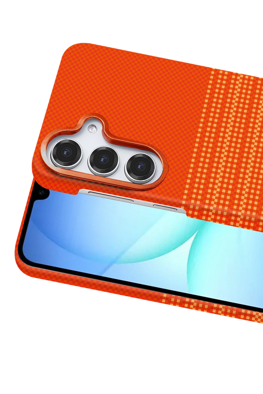 Samsung Galaxy A54 5G Vega Magsafe Kapak Kılıf - Turuncu 2