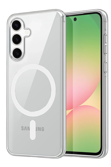 Samsung Galaxy A55 5G Combo Sert Şeffaf Magsafe Kapak Kılıf