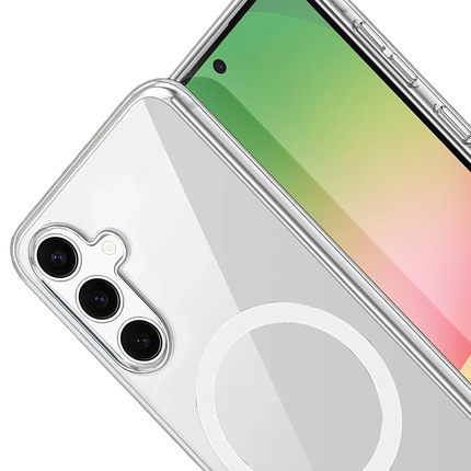 Samsung Galaxy A55 5G Combo Sert Şeffaf Magsafe Kapak Kılıf 3