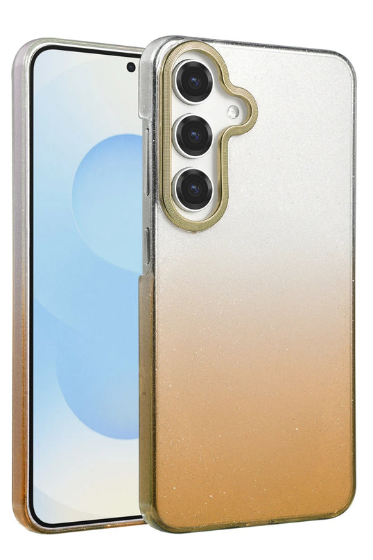 Samsung Galaxy A55 5G Glossy Kapak Kılıf - Çöl Titanyum