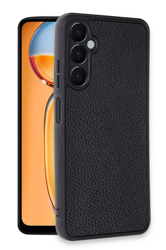 Samsung Galaxy A55 5G Aras Deri Kapak Kılıf - Siyah 2