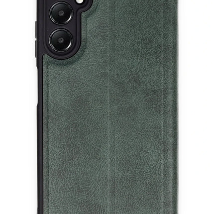 Samsung Galaxy A55 5G Flip Cover Kılıf - Koyu Yeşil