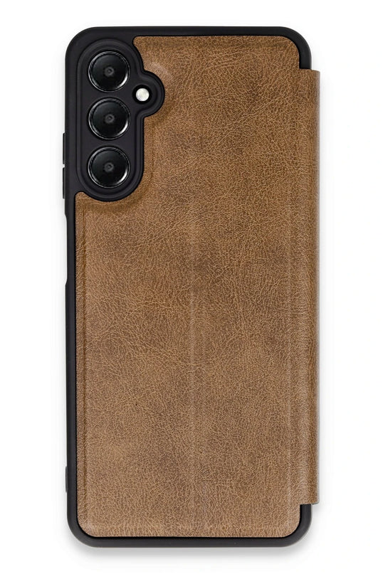 Samsung Galaxy A55 5G Flip Cover Kılıf - Taba
