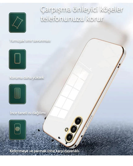 Samsung Galaxy A55 5G Volet Silikon Kılıf - Beyaz 2