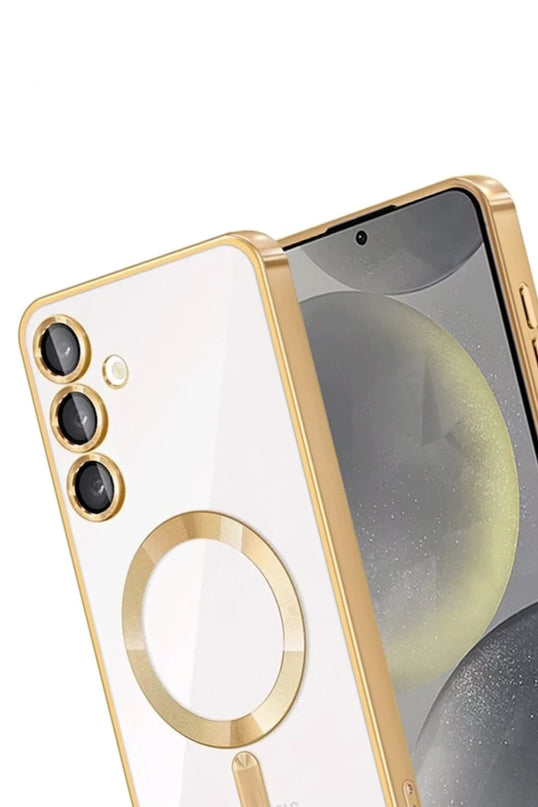 Samsung Galaxy A55 5G Kross Magneticsafe Kapak Kılıf - Gold 3