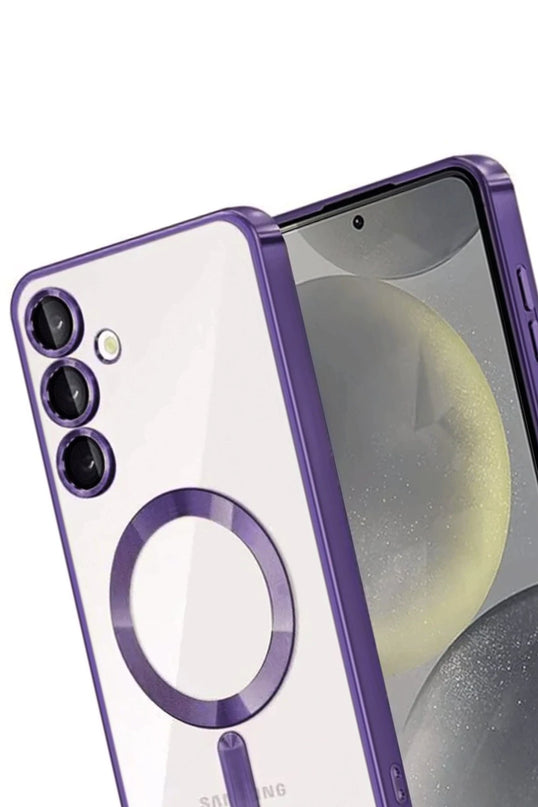 Samsung Galaxy A55 5G Kross Magneticsafe Kapak Kılıf - Mor 3