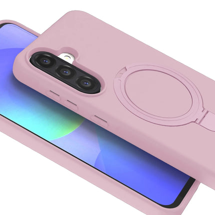 Samsung Galaxy A56 Regal Magsafe Standlı Kapak Kılıf - Açık Pembe 2