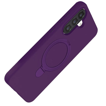 Samsung Galaxy A56 Regal Magsafe Standlı Kapak Kılıf - Derin Mor 4